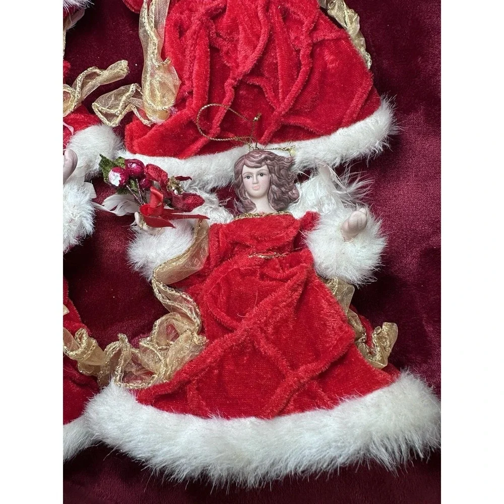 Lot Of 4 Vintage Angel Christmas Ornament